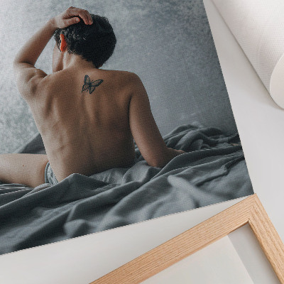 Poster Nudo minimalista nelle tonalità del grigio