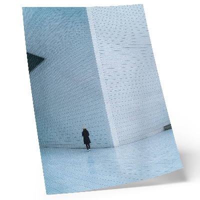 Stampa su tela Un muro imponente con motivi geometrici