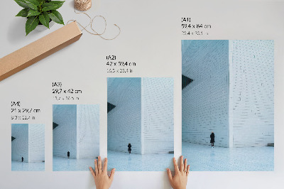 Stampa su tela Un muro imponente con motivi geometrici