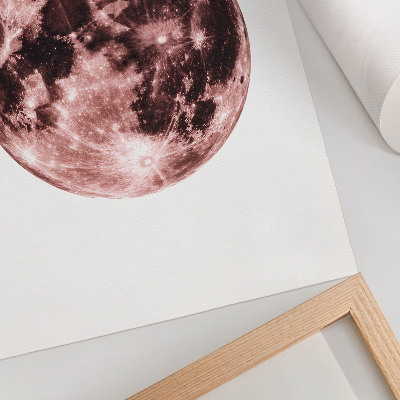 Stampa su tela Predominanza di tonalità calde e dettagli della luna