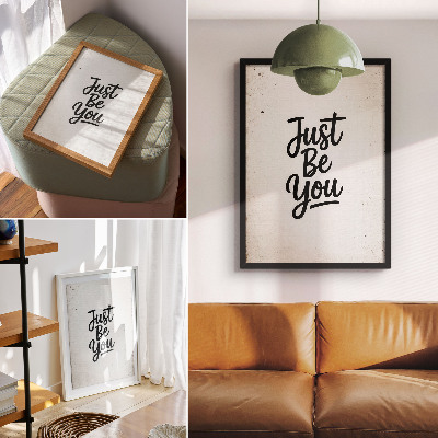 Foto su tela Minimalismo, eleganza, motivazione, contrasto bianco e nero
