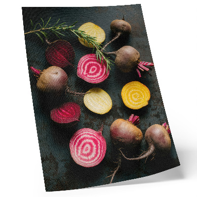 Poster Barbabietola e rosmarino, tonalità calde naturali
