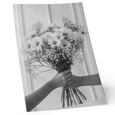 Stampa su tela fiori delicati in stile minimalista ed elegante