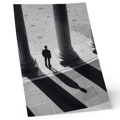 Poster Ombreggiature delle colonne nell'architettura minimalista