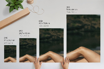 Foto su tela Bellezza minimalista in un contesto naturale