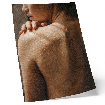 Poster Gocce d'acqua sulla pelle, eleganza naturale