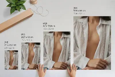 Foto su tela composizione armoniosa e sensuale di linee delicate