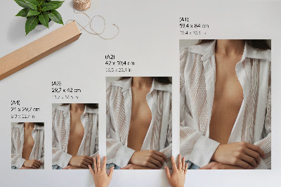 Foto su tela Una composizione armoniosa e sensuale di linee delicate.
