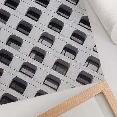 Poster Una facciata minimalista ricca di forme ripetute