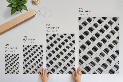 Poster Una facciata minimalista ricca di forme ripetute