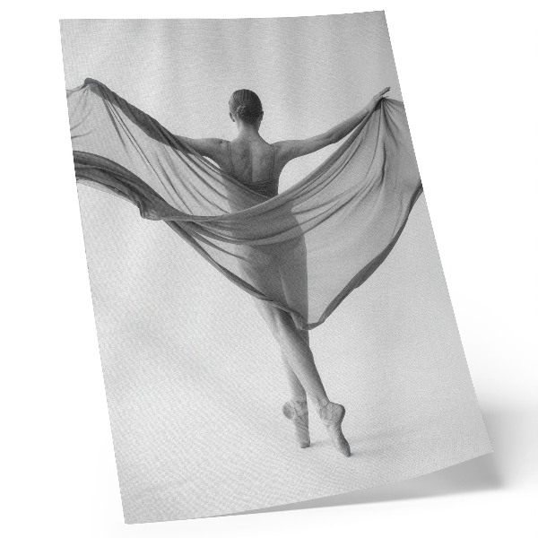 Foto su tela danza in bianco e nero eleganza movimento raffinatezza
