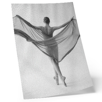 Foto su tela danza in bianco e nero eleganza movimento raffinatezza