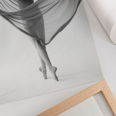 Foto su tela danza in bianco e nero eleganza movimento raffinatezza