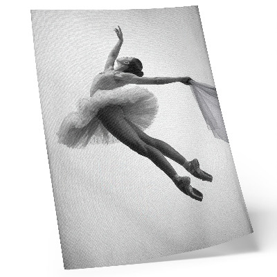 Poster Una ballerina in movimento con grazia e leggerezza.