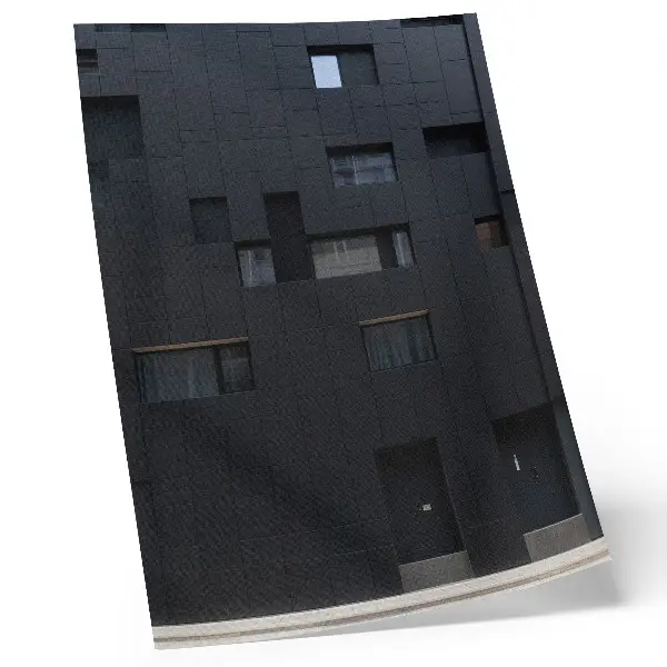 Stampa su tela facciata minimalista con forme geometriche armoniose