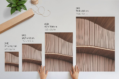 Poster Pannelli moderni in legno color beige chiaro