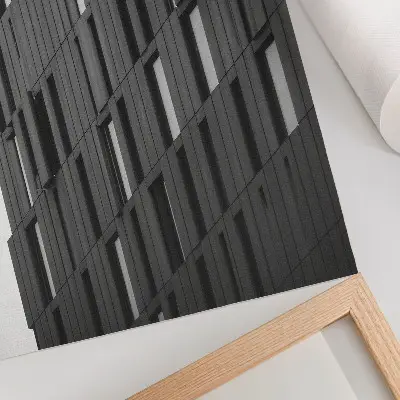 Poster con forme geometriche in grafite in stile moderno