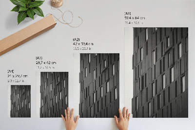 Poster Forme geometriche in grafite in stile moderno