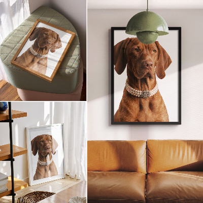 Poster Elegante collana per cani con finitura lussuosa
