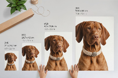 Poster Elegante collana per cani con finitura lussuosa