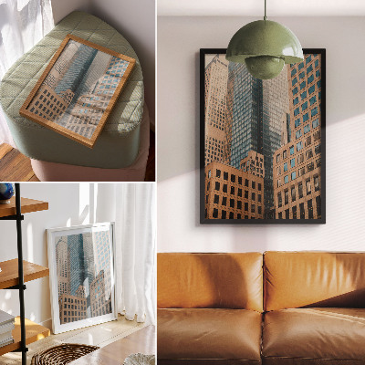 Poster Grattacieli moderni, forme geometriche, eleganza