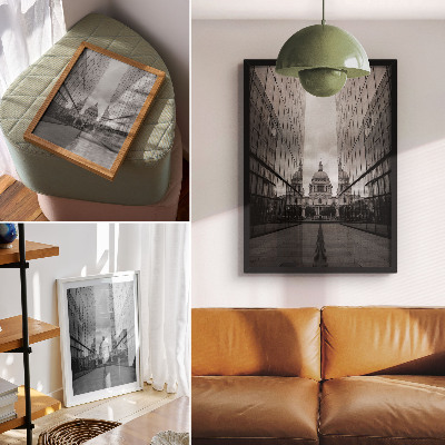 Poster Simmetria tra architettura moderna e classica