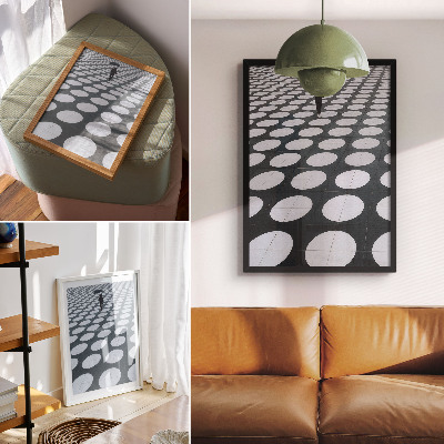 Poster Motivi geometrici in contrasto bianco e nero