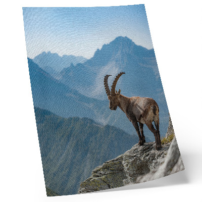 Poster Capricorno sullo sfondo delle montagne, pacifica armonia della natura