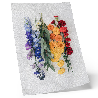 Poster Fiori in fila verticale, colori vivaci, armonia, natura