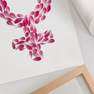 Stampa su tela Petali di fiori a forma di simbolo di leggerezza