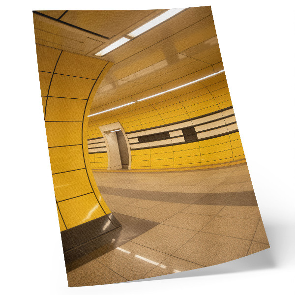 Poster Motivi dinamici e luminosi, spazio futuristico e armonioso