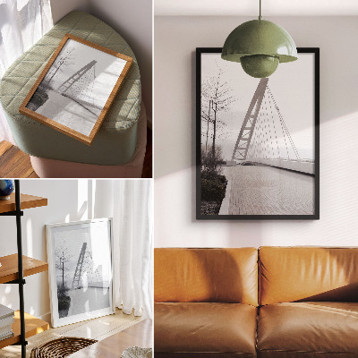 Poster Struttura di ponte moderna e minimalista