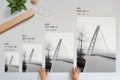 Poster Struttura di ponte moderna e minimalista