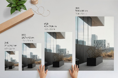 Stampa su tela Edifici moderni e rami secchi