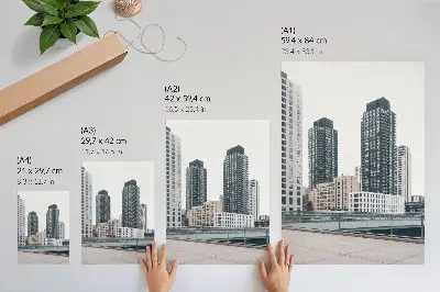 Foto su tela grattacieli moderni in uno stile minimalista