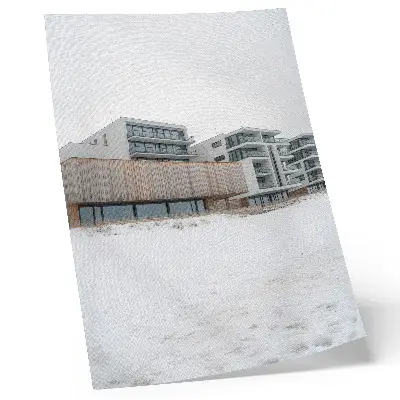 Poster edifici moderni con architettura minimalista