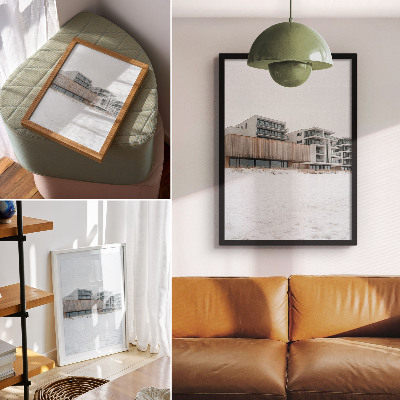 Poster Edifici moderni, architettura minimalista