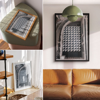 Stampa su tela Eleganti motivi geometrici, architettura futuristica