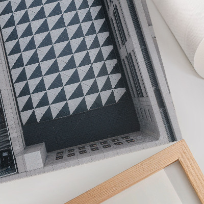 Stampa su tela Eleganti motivi geometrici, architettura futuristica
