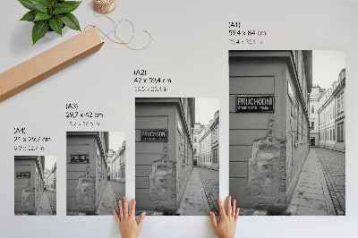 Foto su tela Facciate di edifici antichi, dettagli architettonici