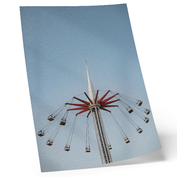 Poster Torre carosello, movimento dinamico, minimalismo