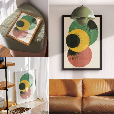 Foto su tela Cerchi accattivanti dai colori vivaci