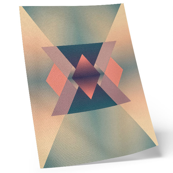 Foto su tela Forme geometriche, colori pastello, eleganza