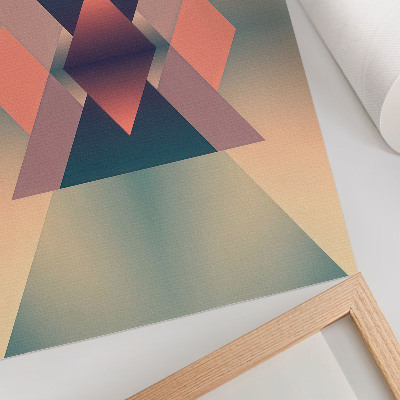 Foto su tela Forme geometriche, colori pastello, eleganza