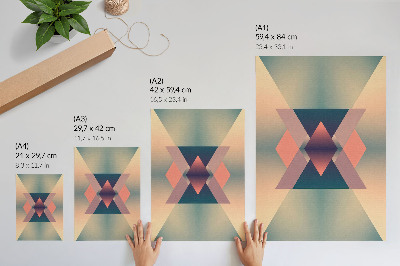 Foto su tela Forme geometriche, colori pastello, eleganza