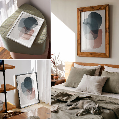 Poster Forme compenetranti, eleganza, minimalismo