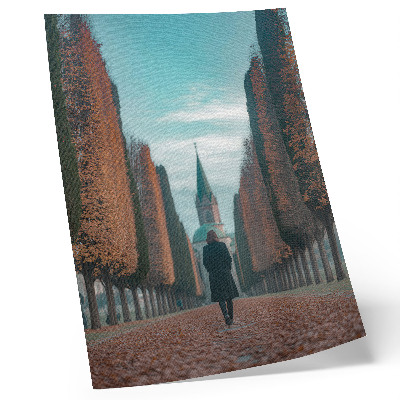 Poster Il vicolo che conduce alla chiesa storica
