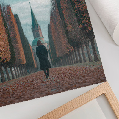 Poster Il vicolo che conduce alla chiesa storica