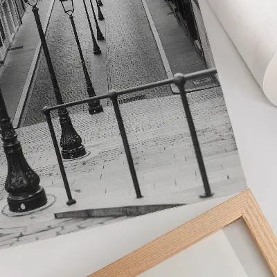 Foto su tela lanterne affascinanti, splendida architettura e strada