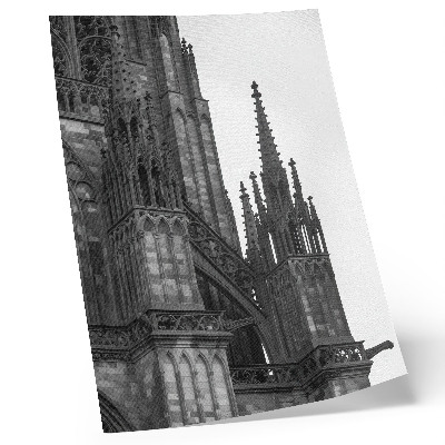 Poster Architettura gotica riccamente decorata con contrasti